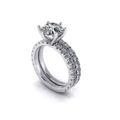 Matching Diamond Women Rings R2