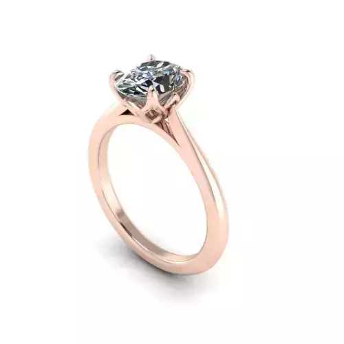 Solitaire Women Diamond Wedding Ring R5