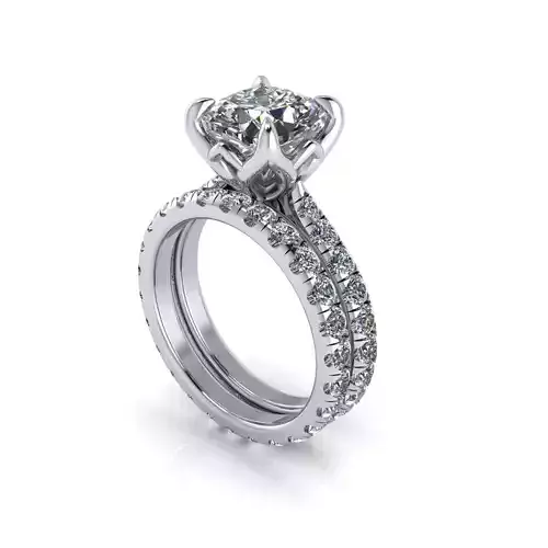 Matching Diamond Engagement Ring R1
