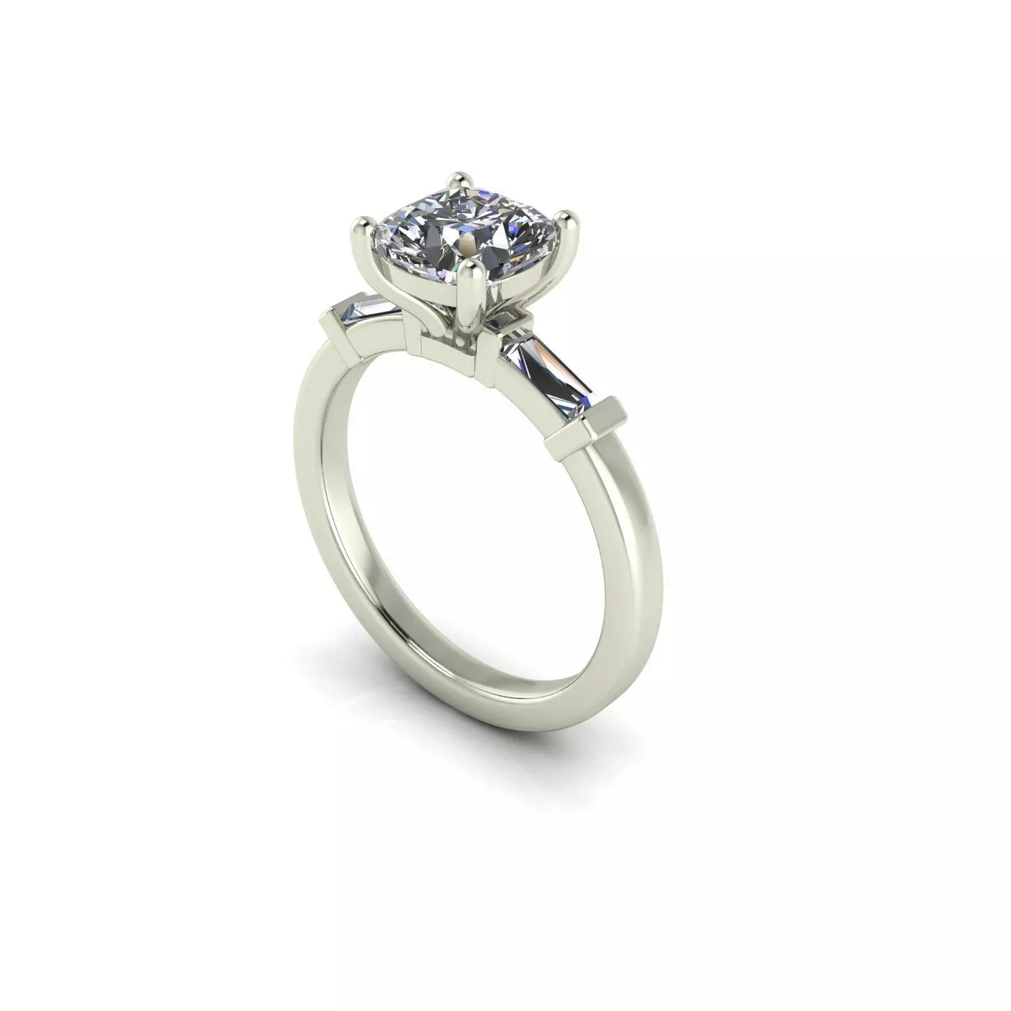 Diamond Women Fashion Ring R11 3D print model