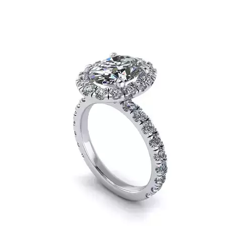 Side-stone Diamond Wedding Ring R1
