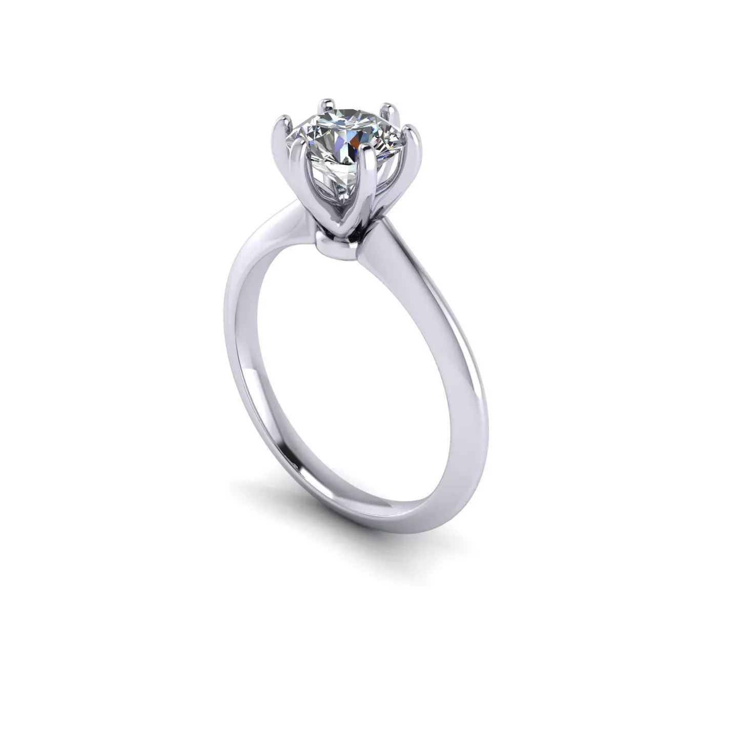Solitaire Diamond Fashion Ring R8 3D print model