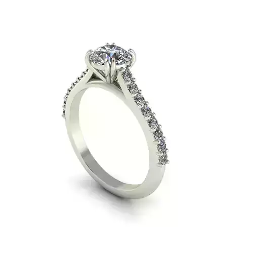 Solitaire Diamond Wedding Ring R1