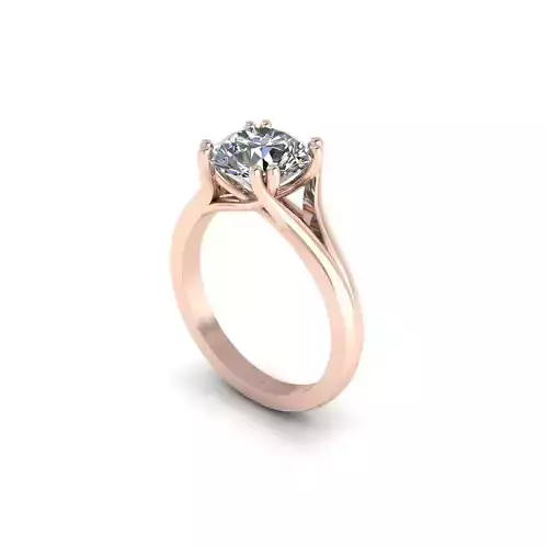 Diamond Solitaire Wedding Ring R2