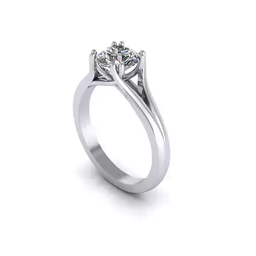 Solitaire Diamond Wedding Ring R3