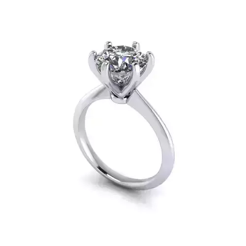 Solitaire Diamond Wedding Ring R4