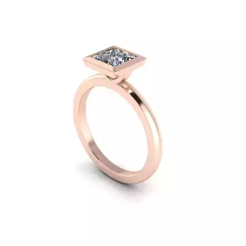 Solitiare Women Diamond Fashion Ring R5 3D print model