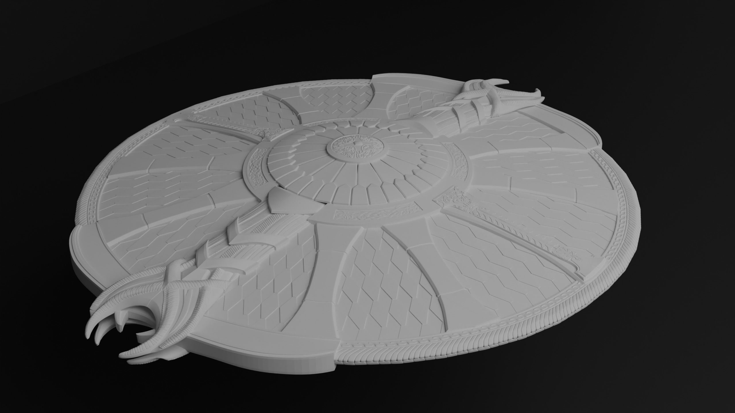 God of War guardian shield Kratos 2018 and Ragnarok 3d print  3D print model_6