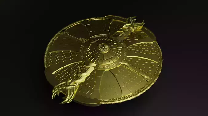 God of War guardian shield Kratos 2018 and Ragnarok 3d print  3D print model