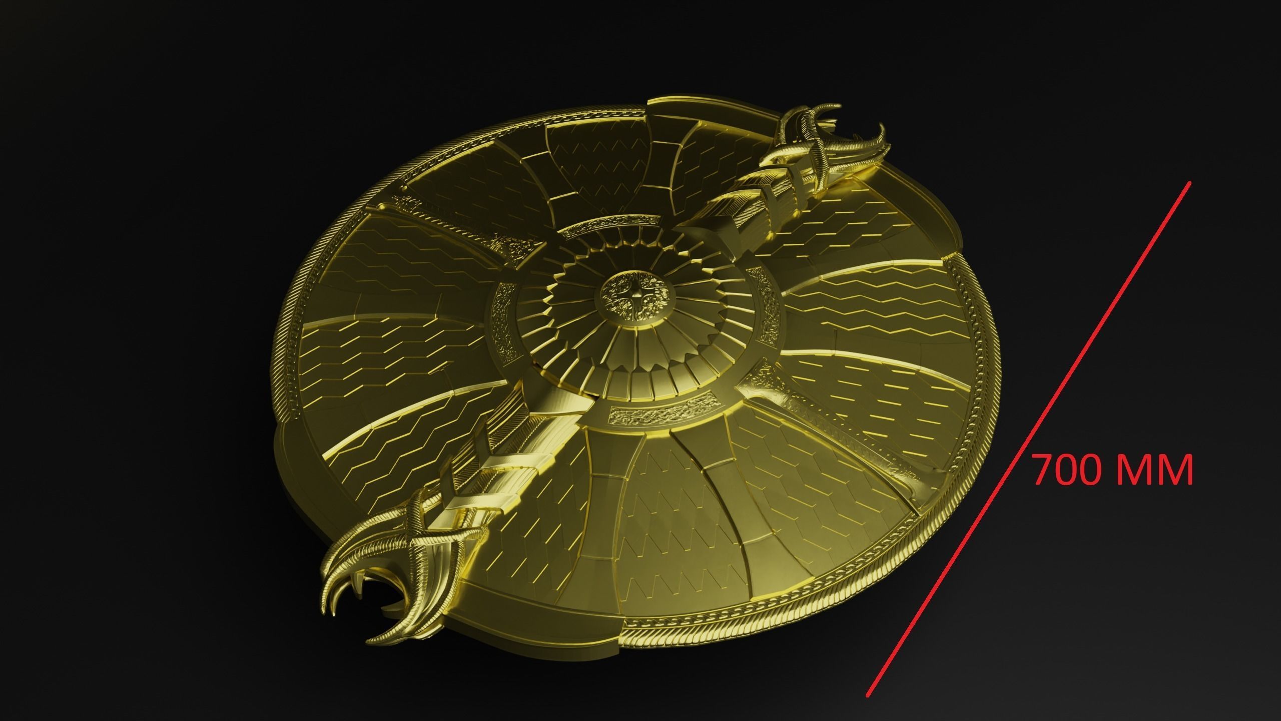 God of War guardian shield Kratos 2018 and Ragnarok 3d print  3D print model_13