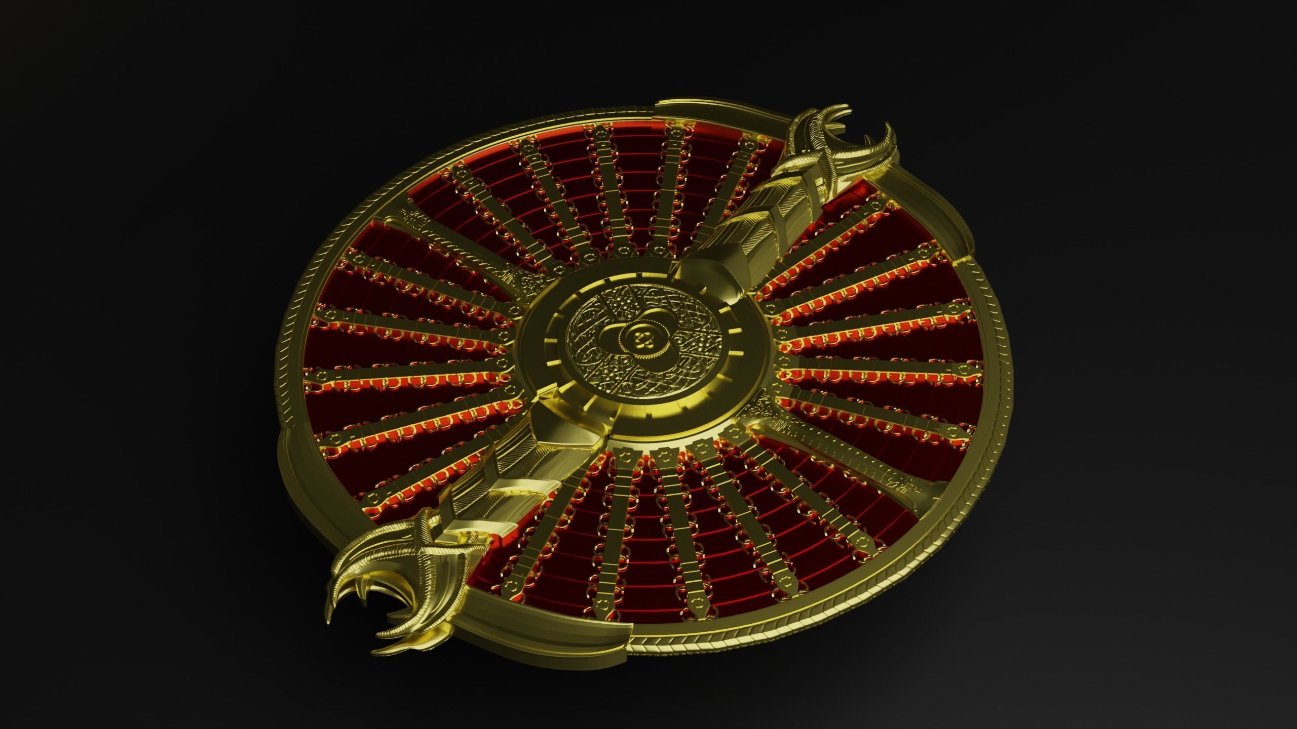 God of War guardian shield Kratos 2018 and Ragnarok 3d print  3D print model_3