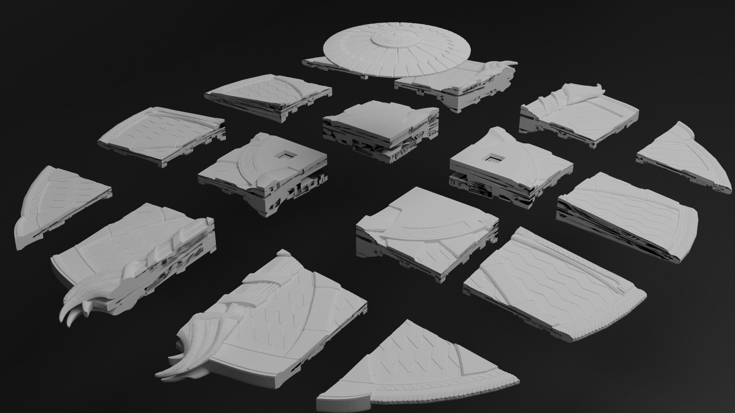 God of War guardian shield Kratos 2018 and Ragnarok 3d print  3D print model_12