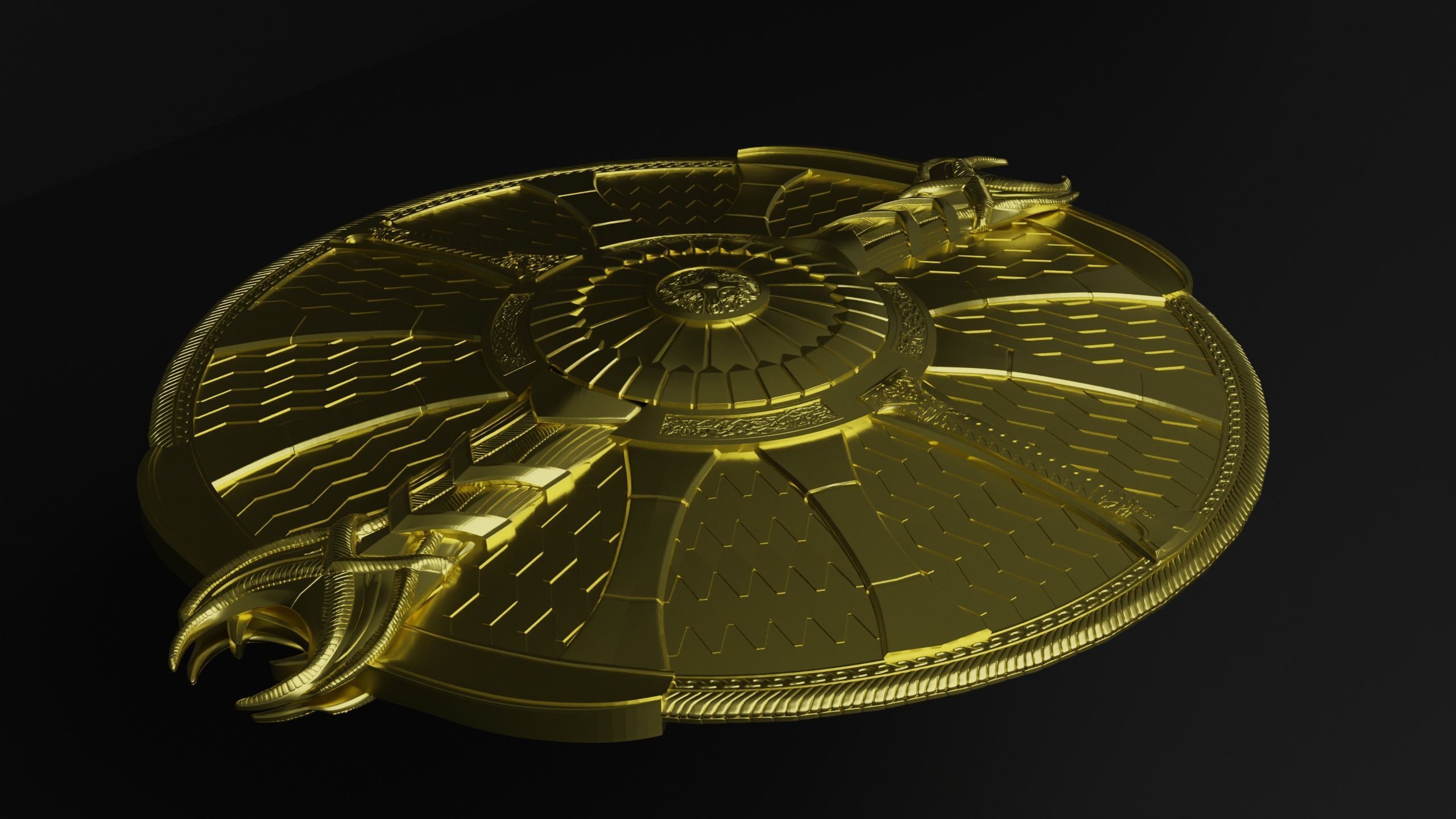 God of War guardian shield Kratos 2018 and Ragnarok 3d print  3D print model_2