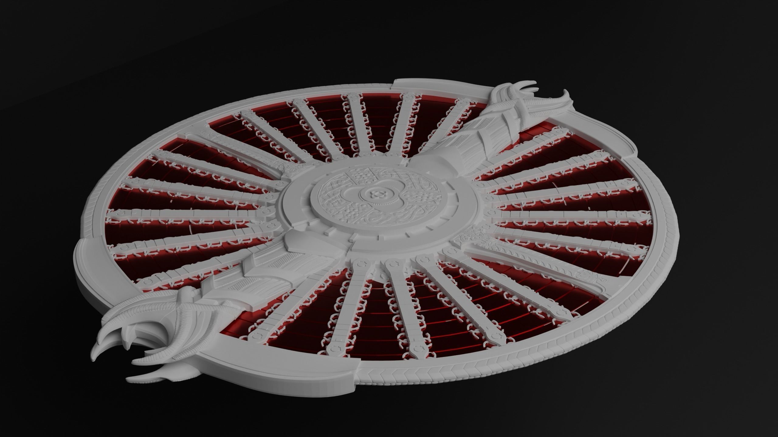 God of War guardian shield Kratos 2018 and Ragnarok 3d print  3D print model_7