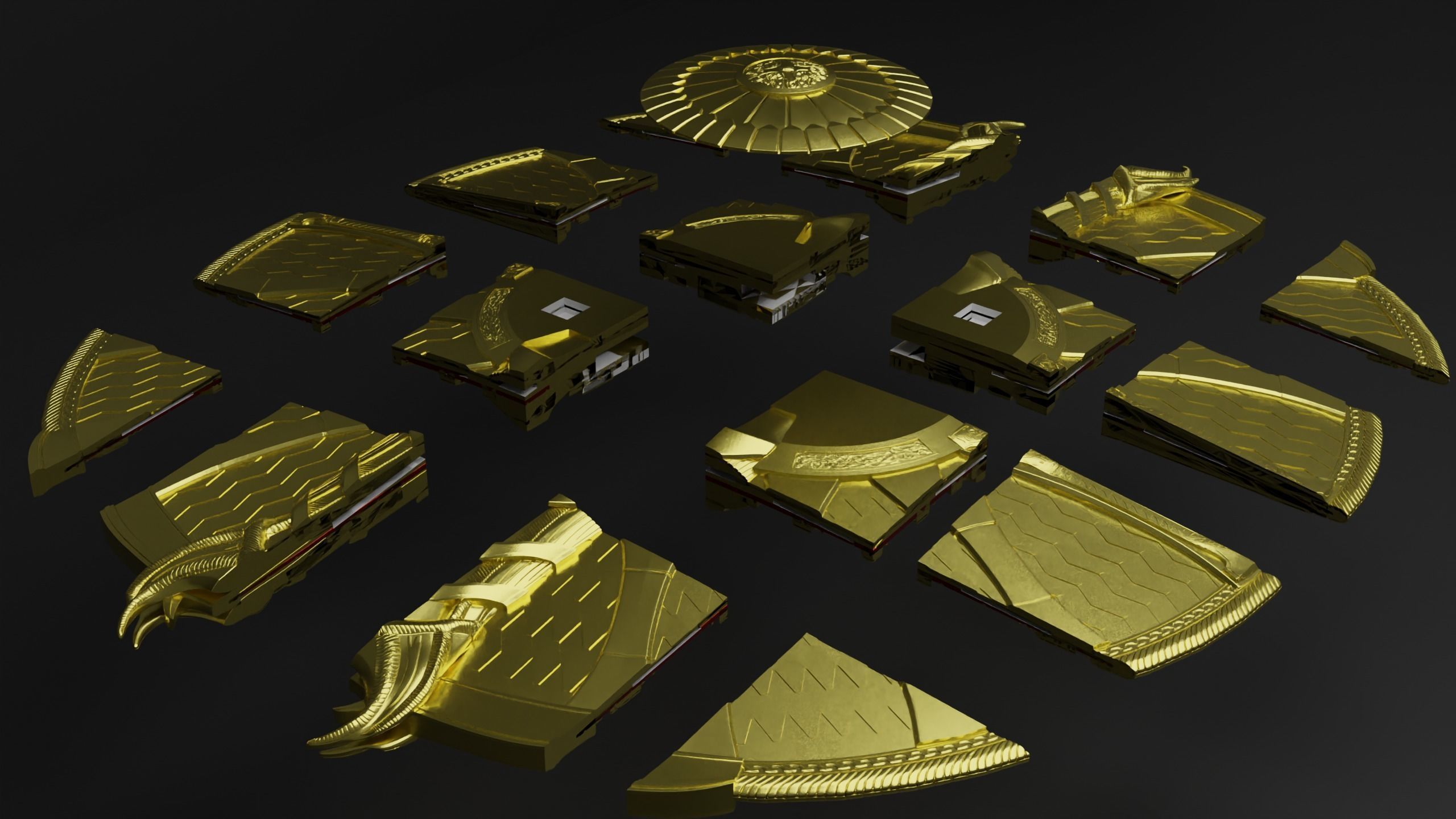 God of War guardian shield Kratos 2018 and Ragnarok 3d print  3D print model_10