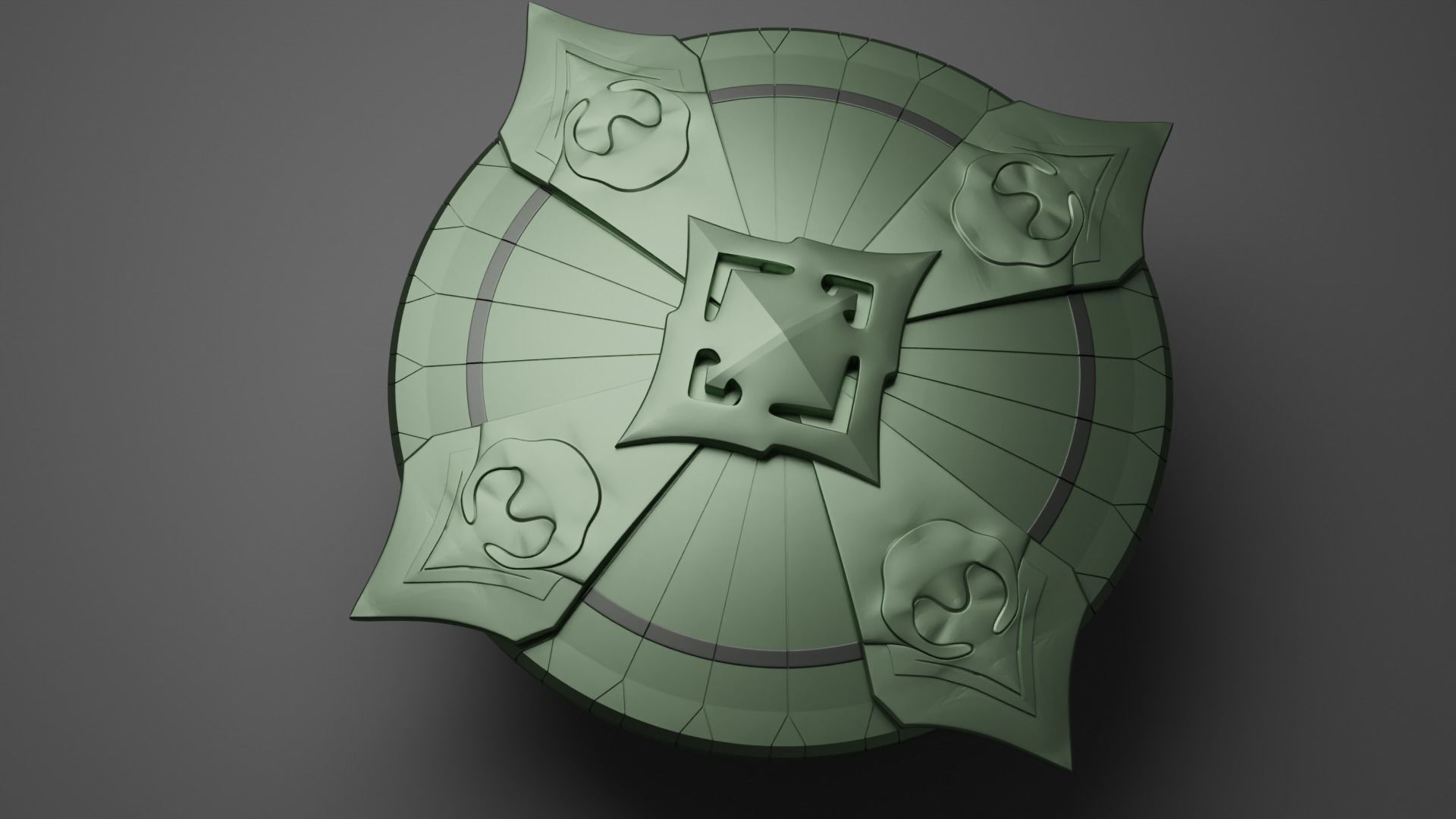 God of War guardian shield Kratos 2018 and Ragnarok 3d print  3D print model_5