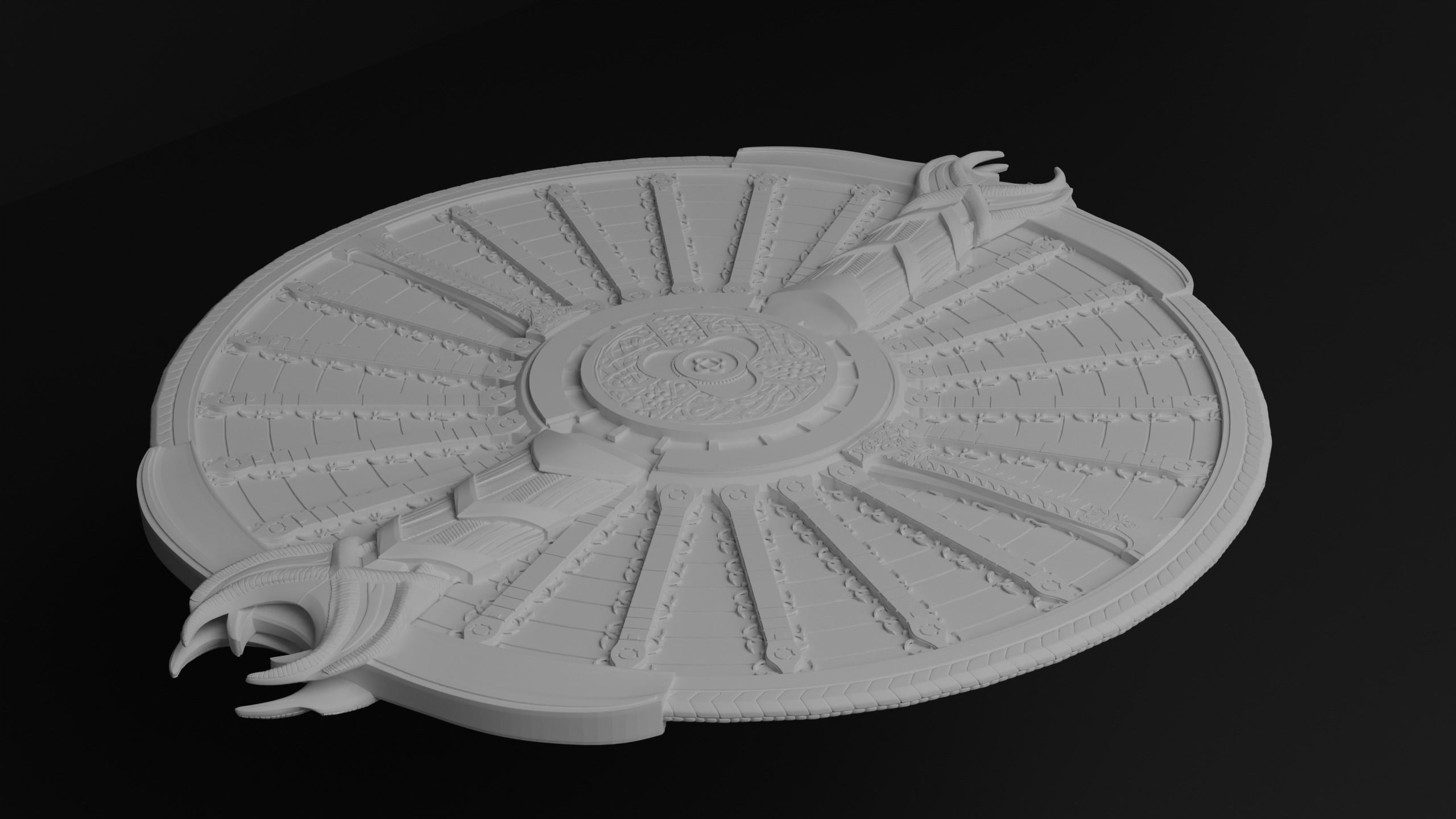 God of War guardian shield Kratos 2018 and Ragnarok 3d print  3D print model_8