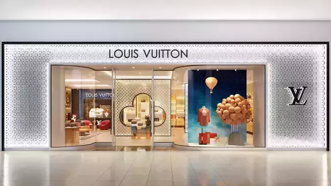 Louis Vuitton 3D Store 3D model 8 