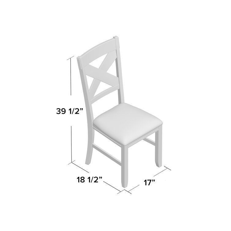 Velarde Polyester Blend Cross Back Side Chair  3D model_1