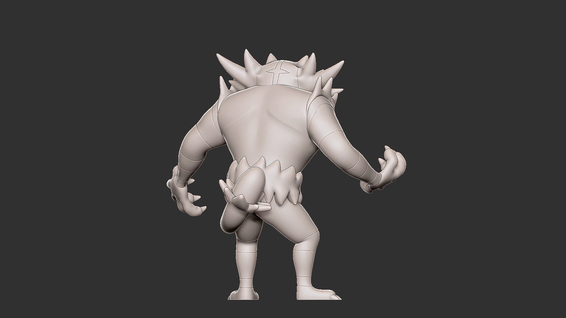 pokemon incineroar 3D print model_8