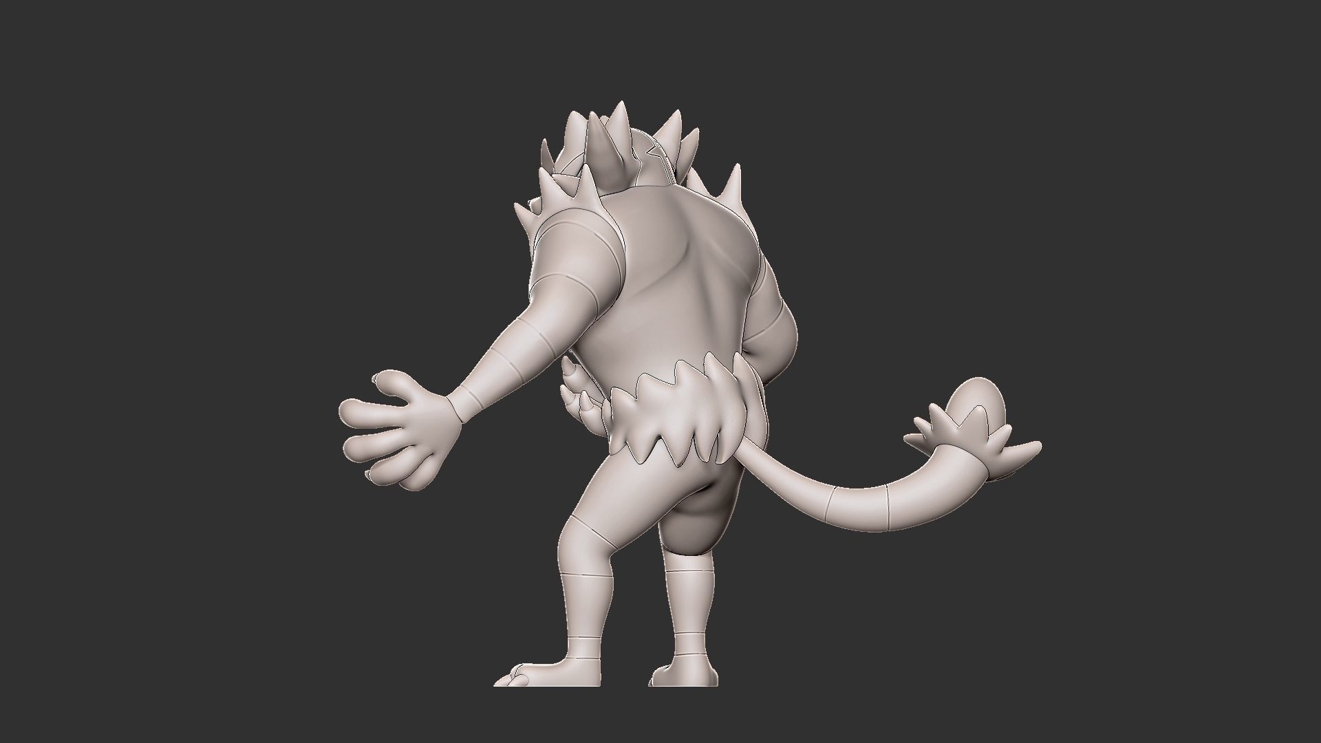 pokemon incineroar 3D print model_6