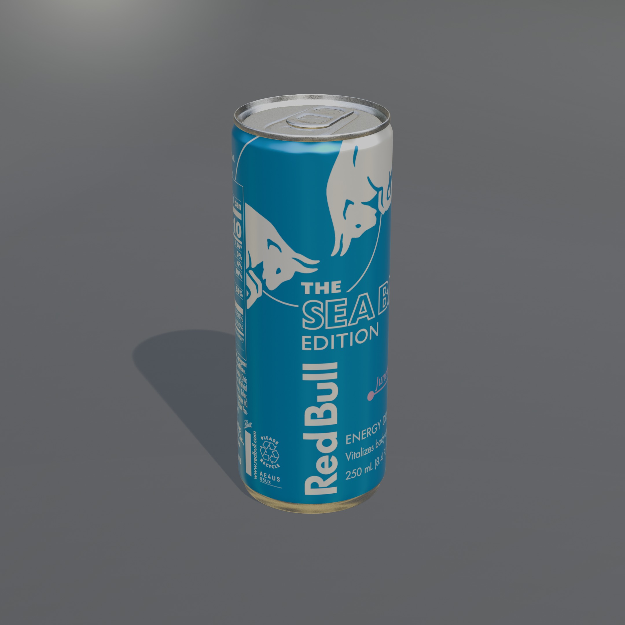 Red Bull Flavoured Edition Can 3D model_5