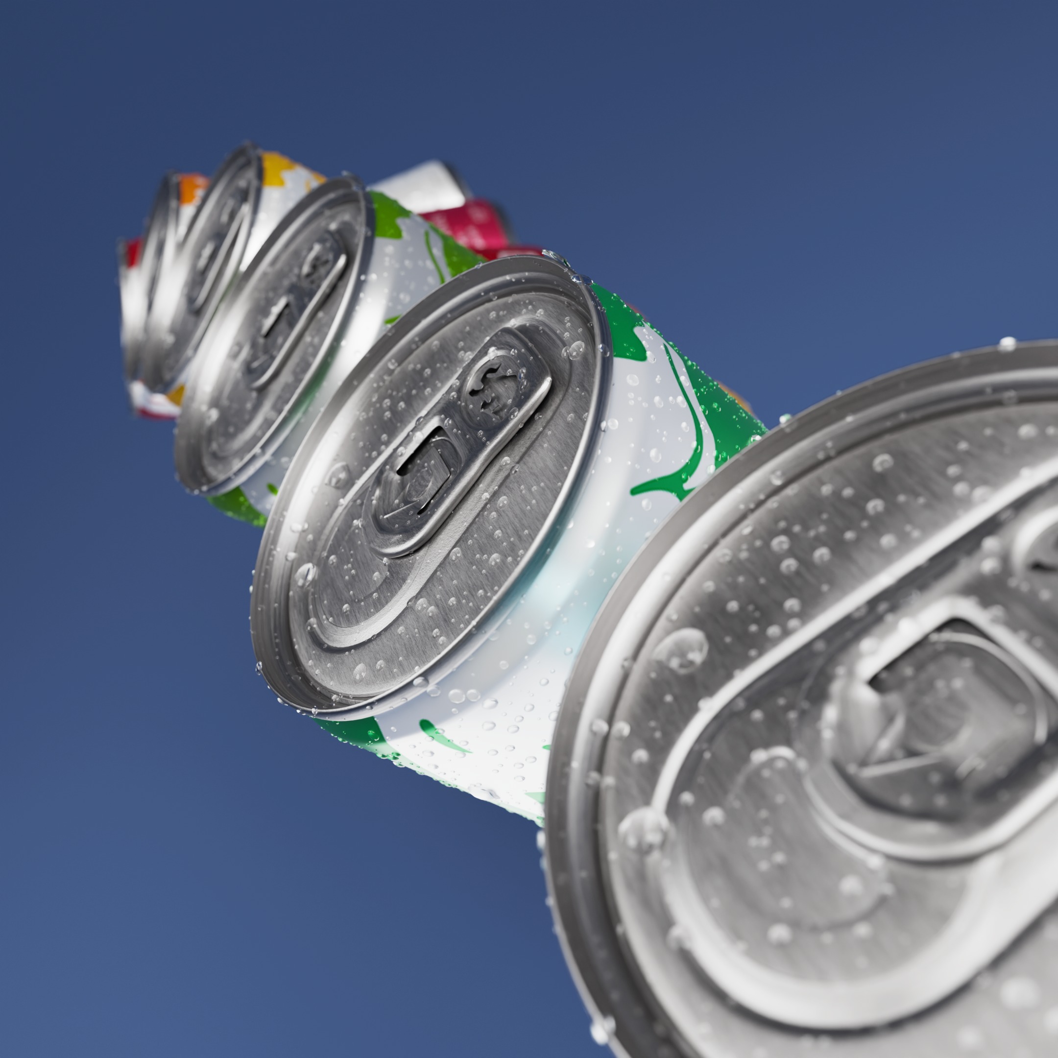 Red Bull Flavoured Edition Can 3D model_2