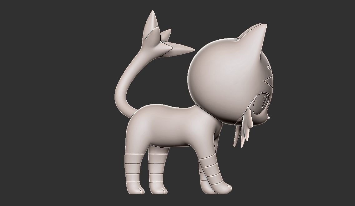 Pokemon litten evolution pack 3D model 3D printable | CGTrader