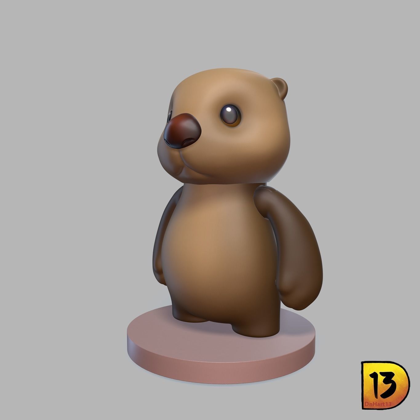 Party Animal Otta Otter 3D print model_1