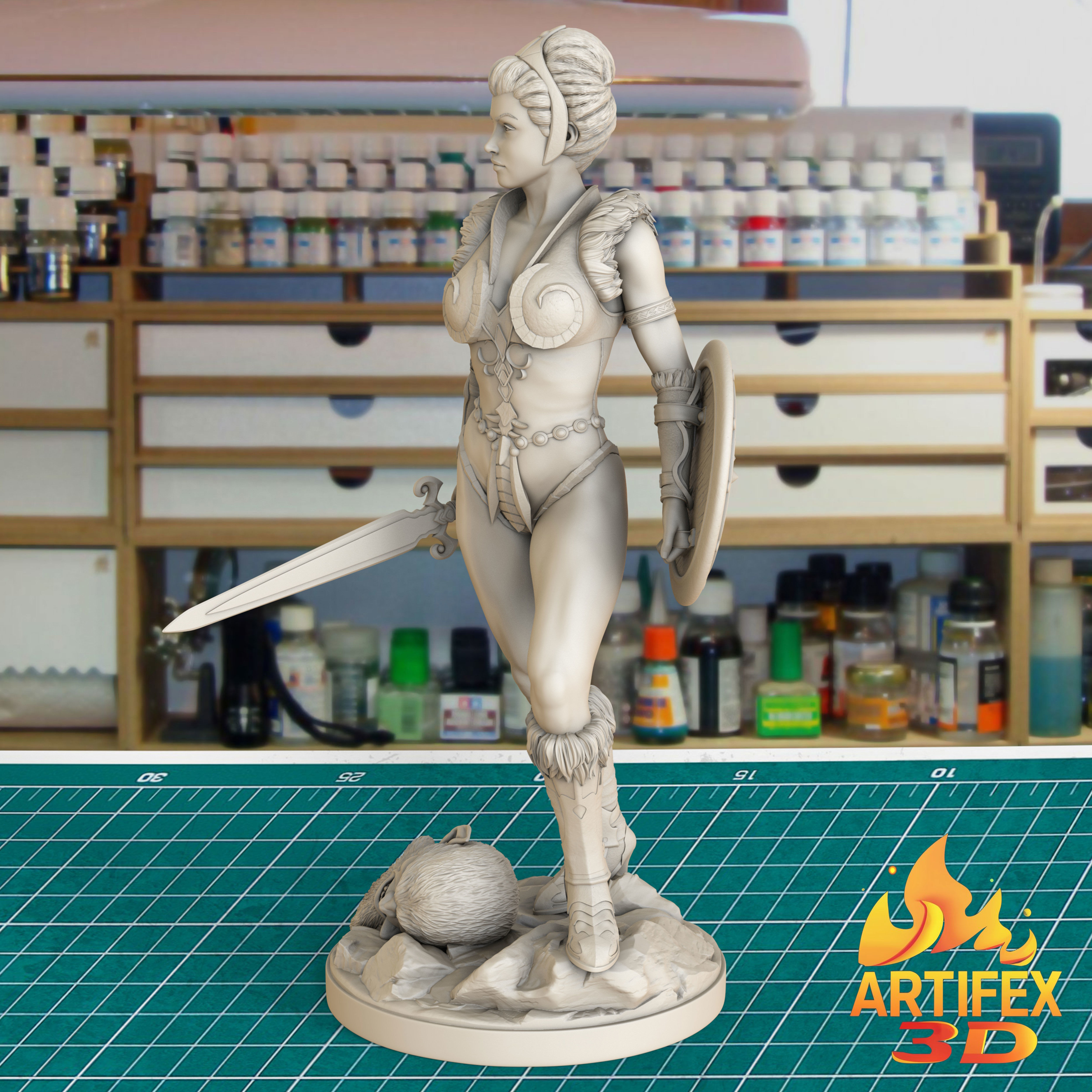Teela  He-Man 3D print model_13