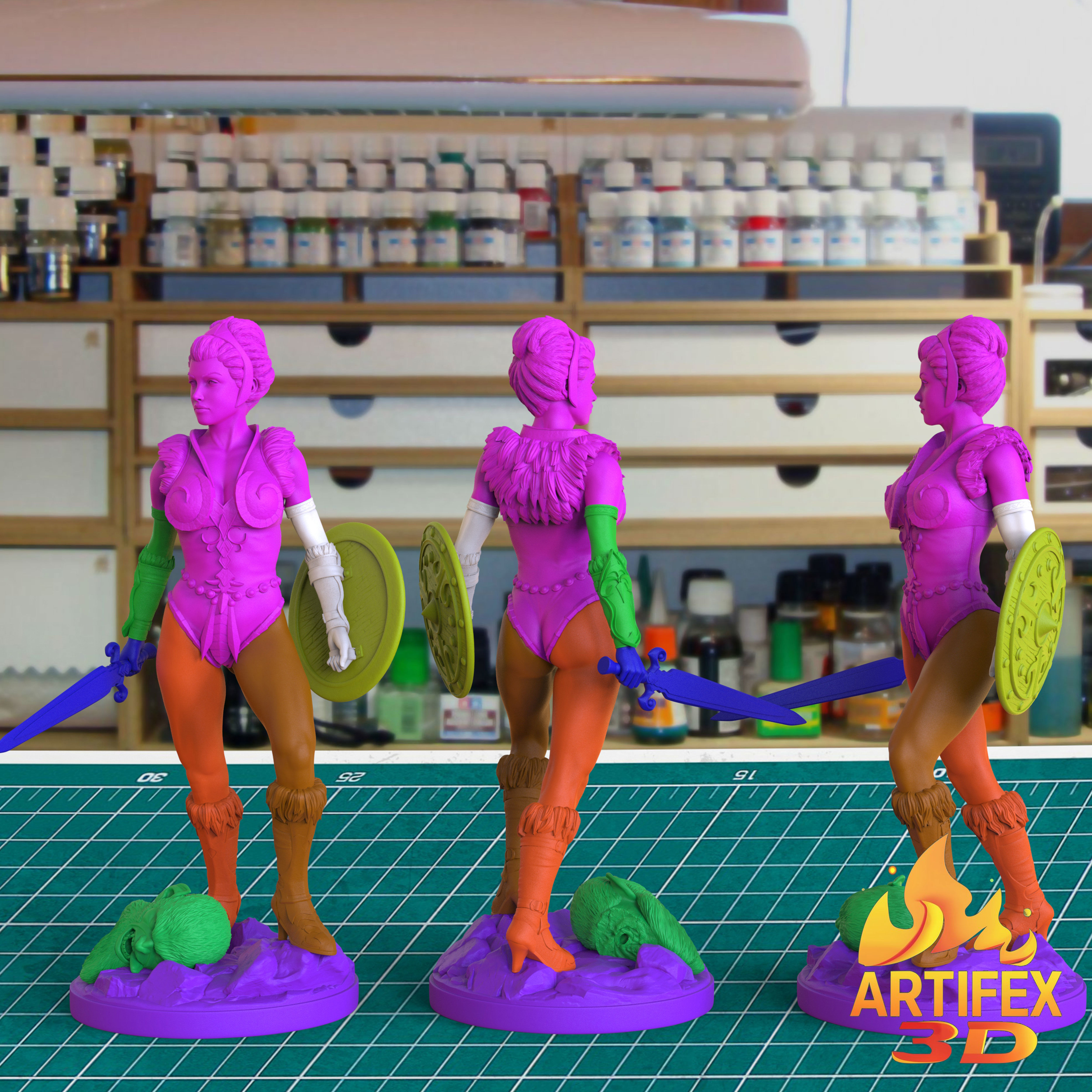 Teela  He-Man 3D print model_5
