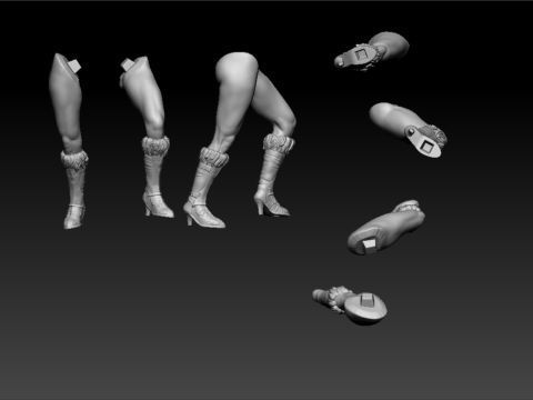 Teela  He-Man 3D print model_7