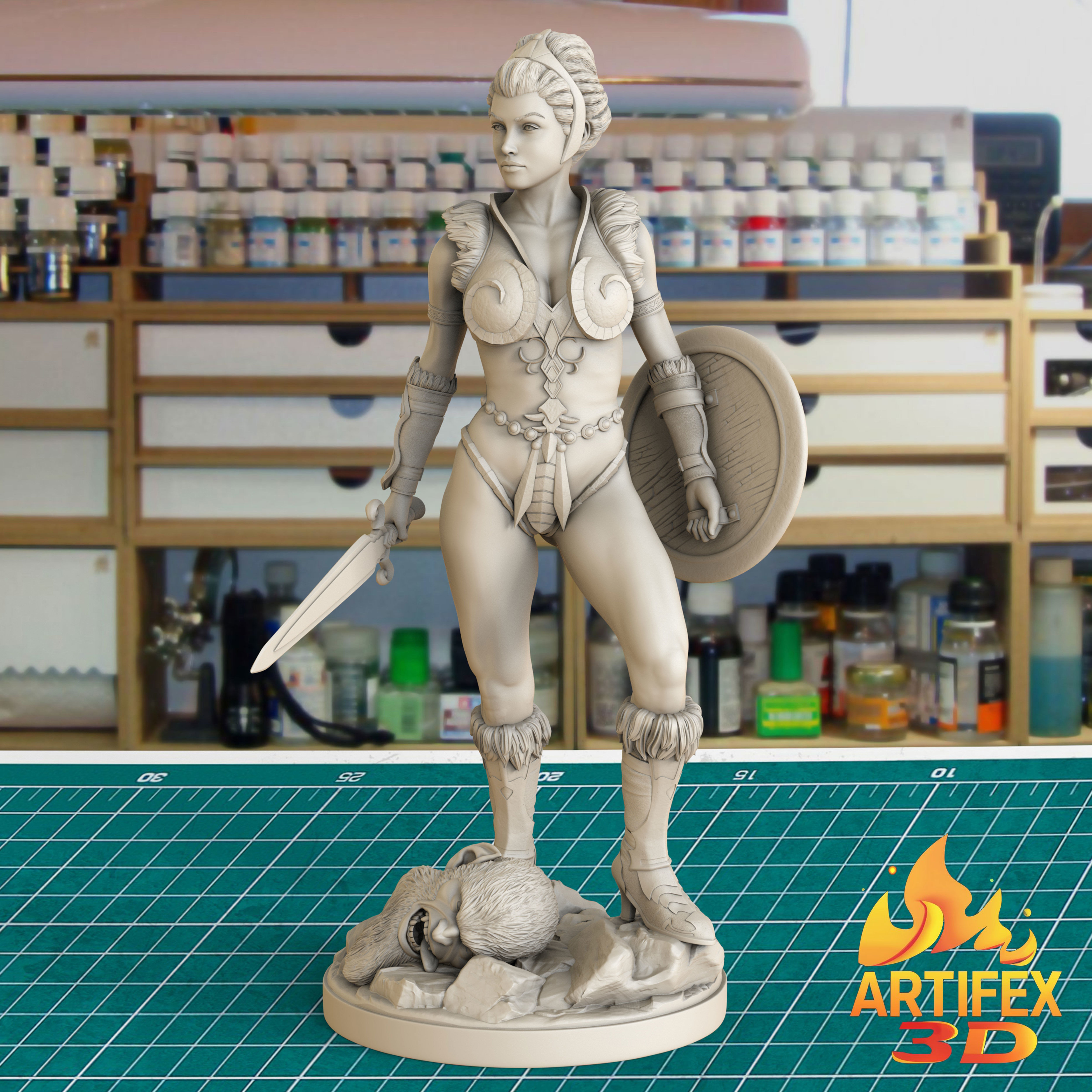 Teela  He-Man 3D print model_12