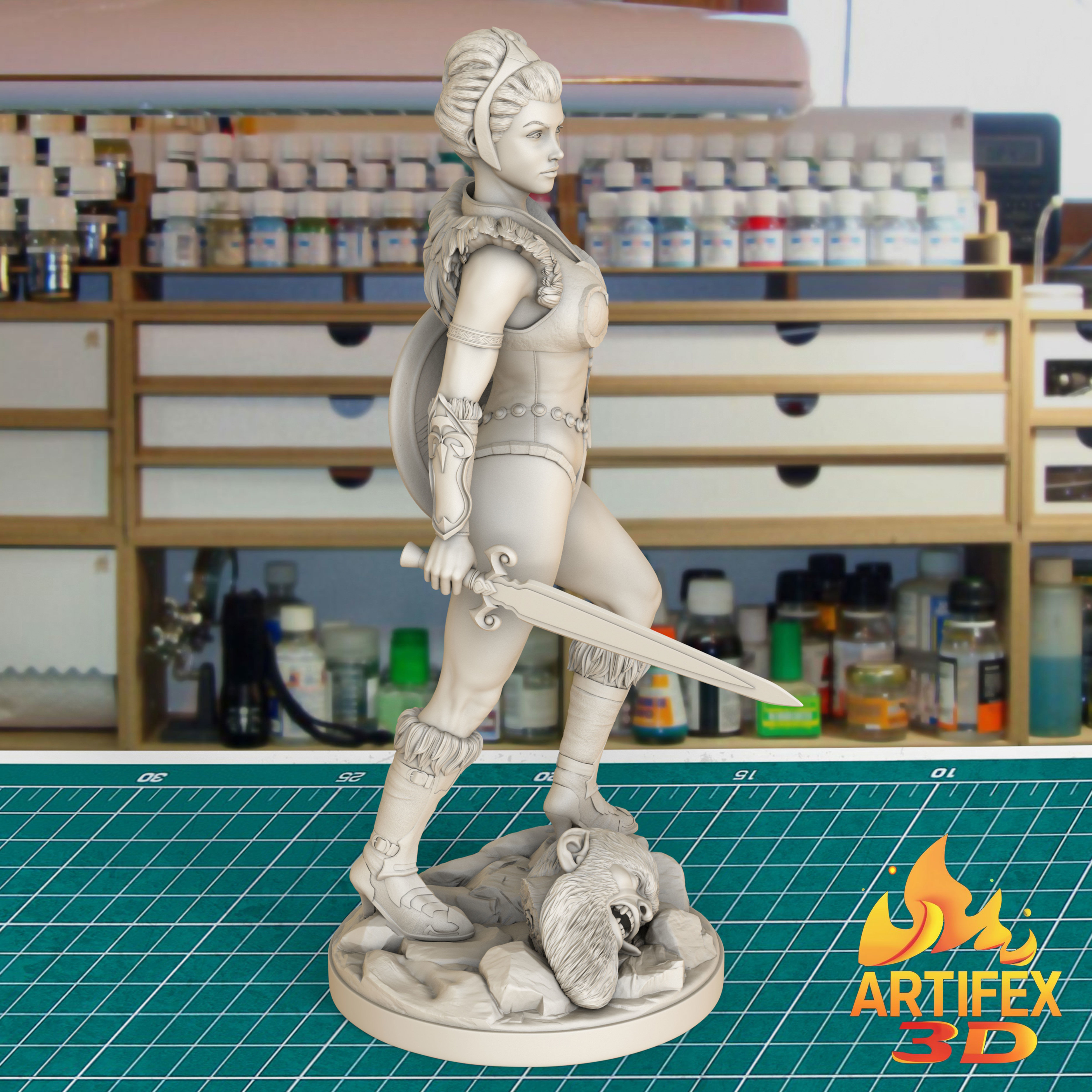 Teela  He-Man 3D print model_15