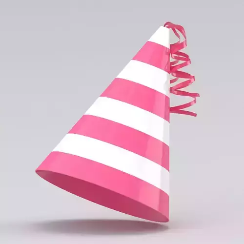 Party Hat Hot Pink 01