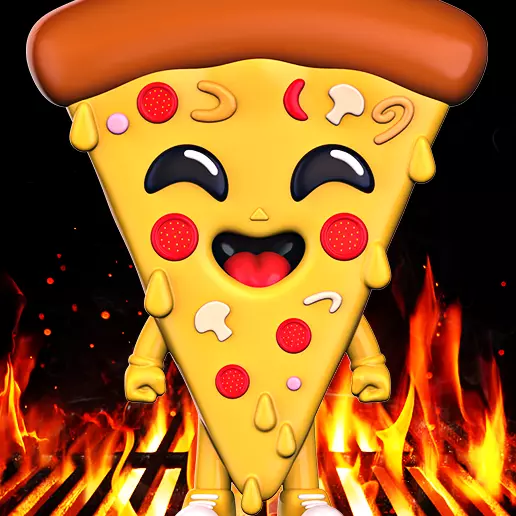 Pizza Smile chibi 3D print model