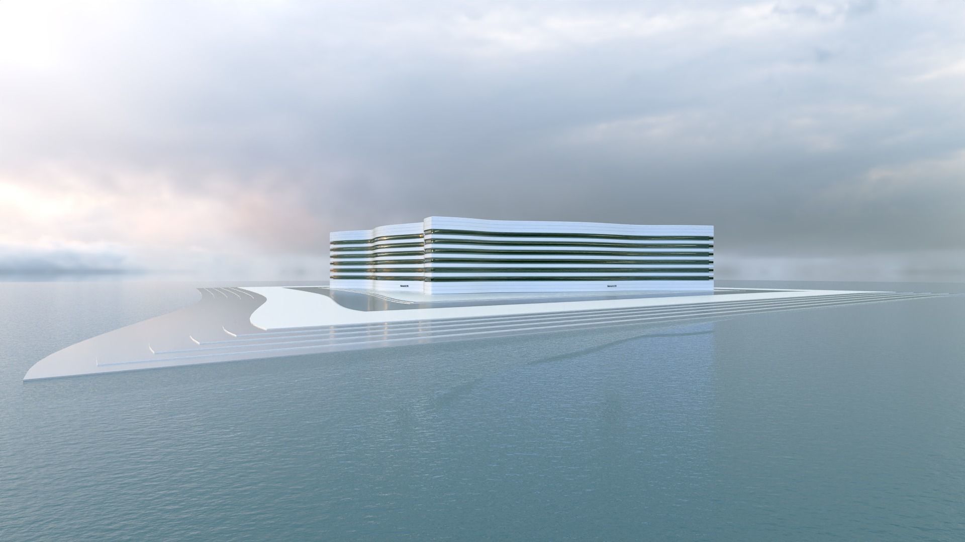 Futuristic Building Concept V2-04 3D model_14