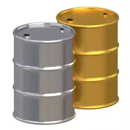 Barrel Gold And Stainless Steel