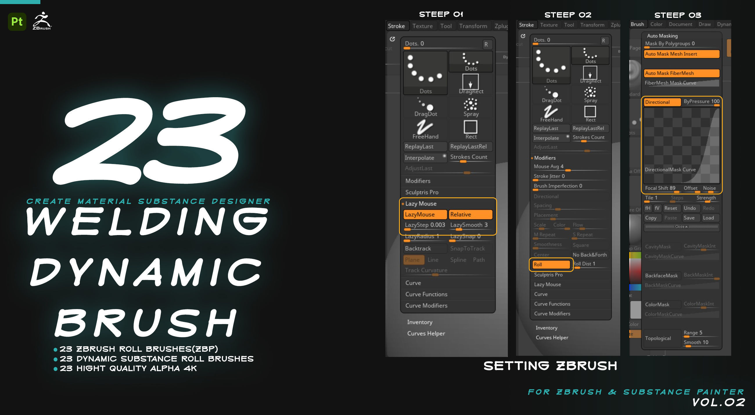 23 Welding Dynamic Brush In Zbrush And Substance Painter Vol 01 Texture_4