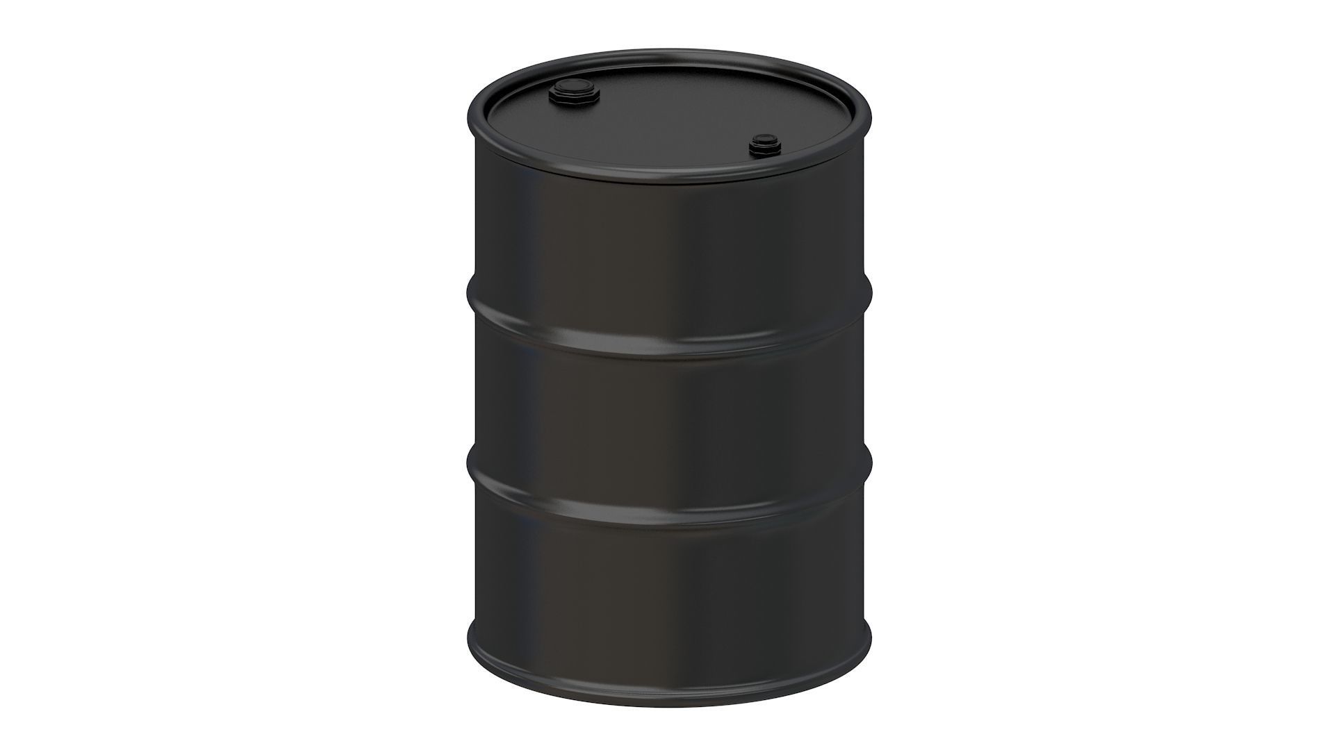 Barrel Black 3D model_4
