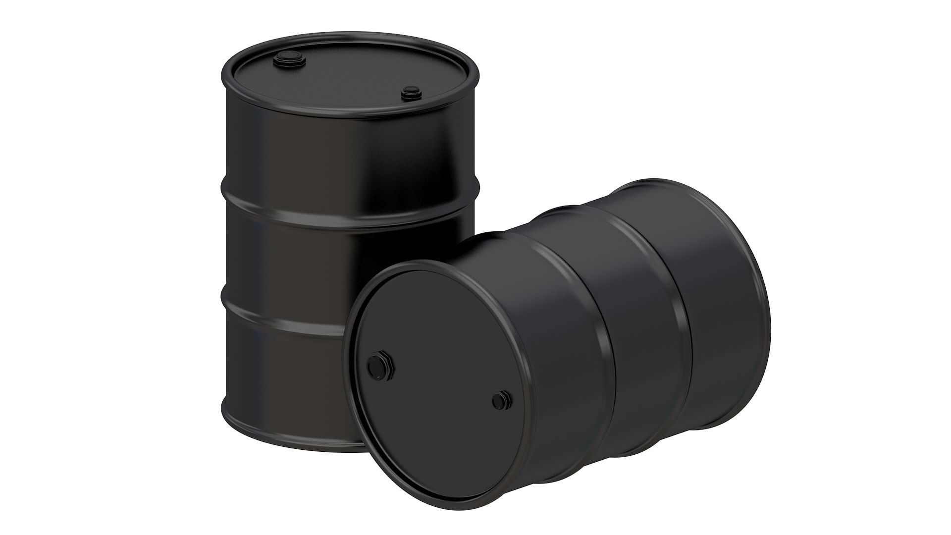 Barrel Black 3D model_2