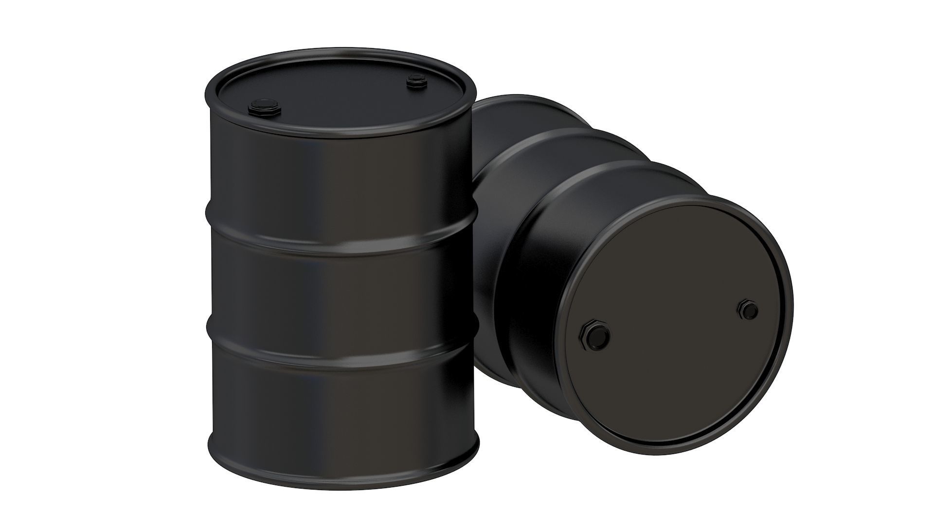 Barrel Black 3D model_1