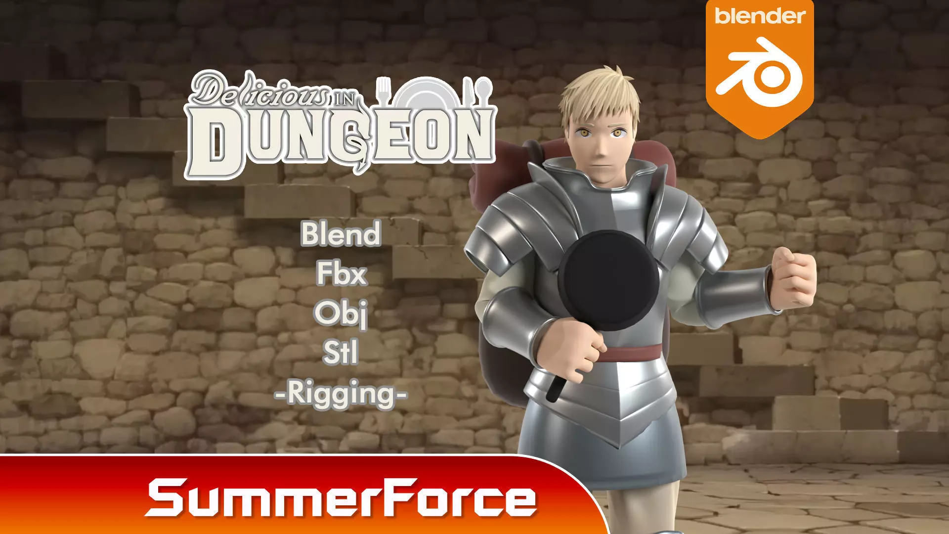 Laios Touden -  Delicious in Dungeon 3D model_0