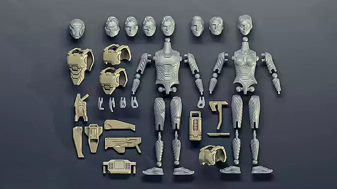 Pilot Pack Action Figure 3D print model
