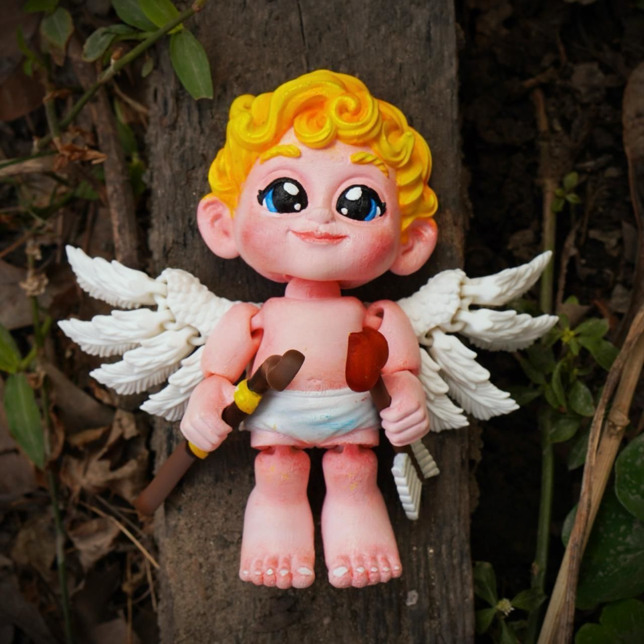 PRINT IN PLACE CUTE FLEXI CUPID 3D print model_1