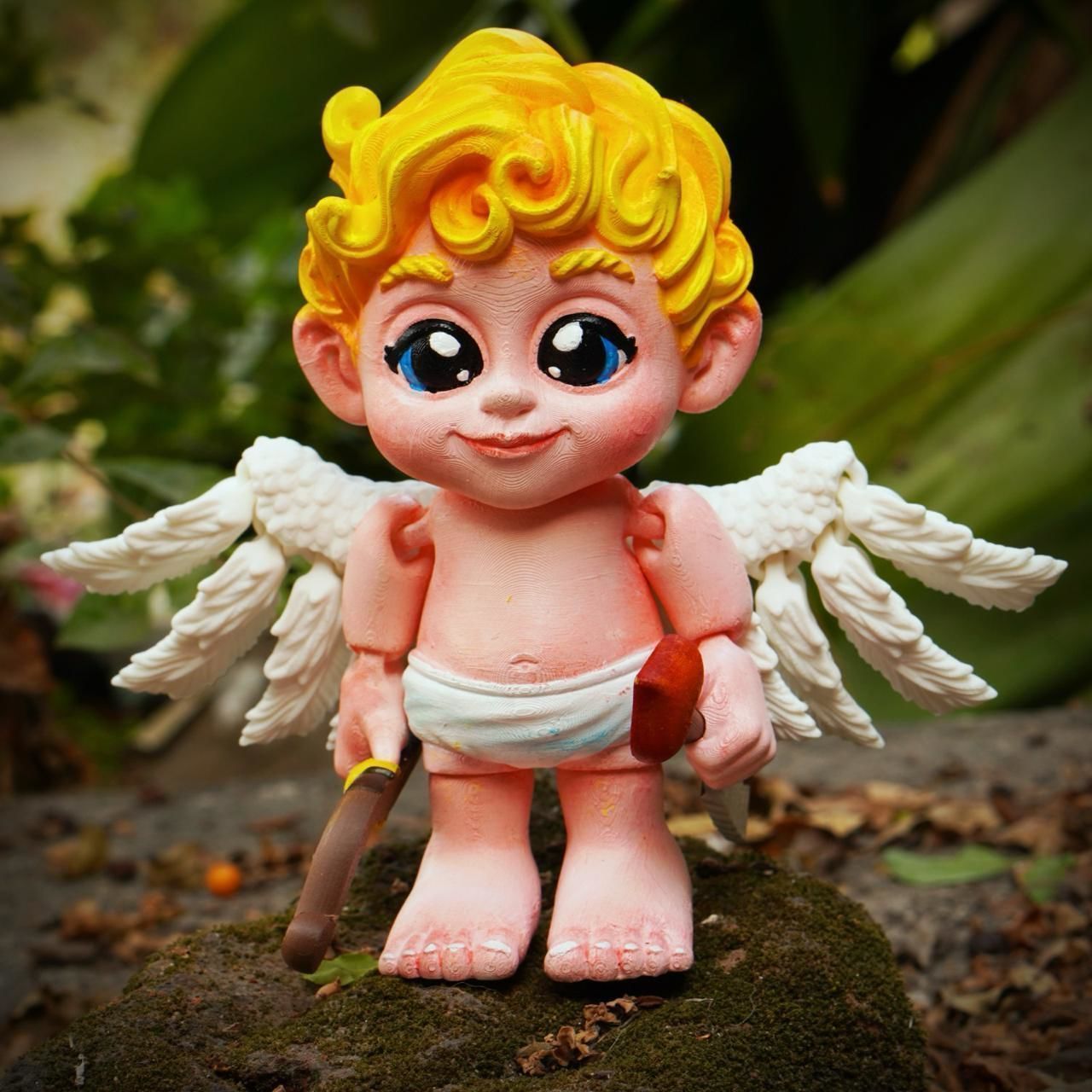 PRINT IN PLACE CUTE FLEXI CUPID 3D print model_3