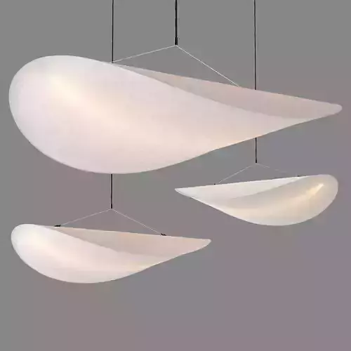Tense Pendant Lamp D Low-poly 3D model