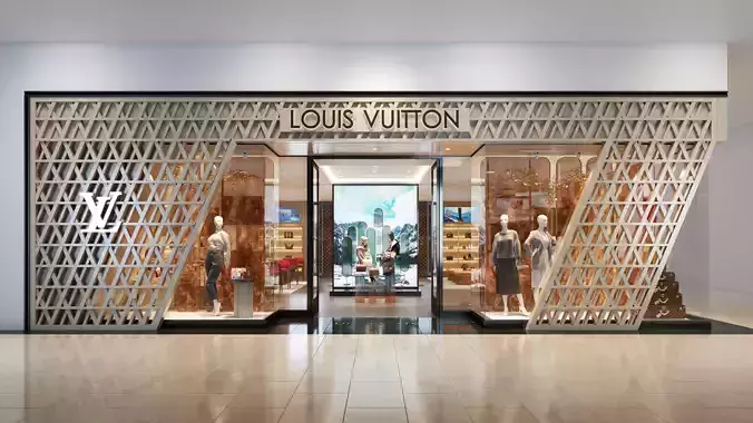 Louis Vuitton 3D Store 3D model 9