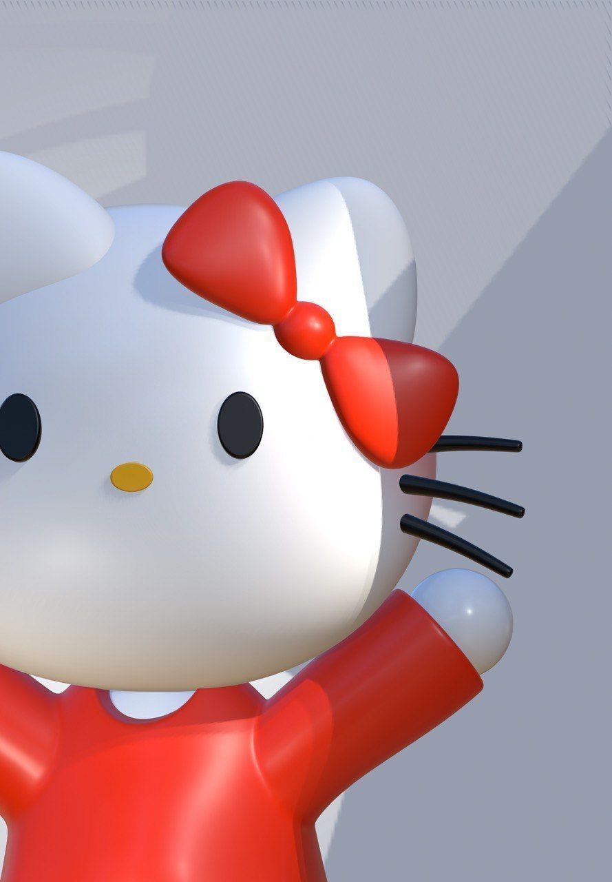 3d Hello Kitty 3D model_1