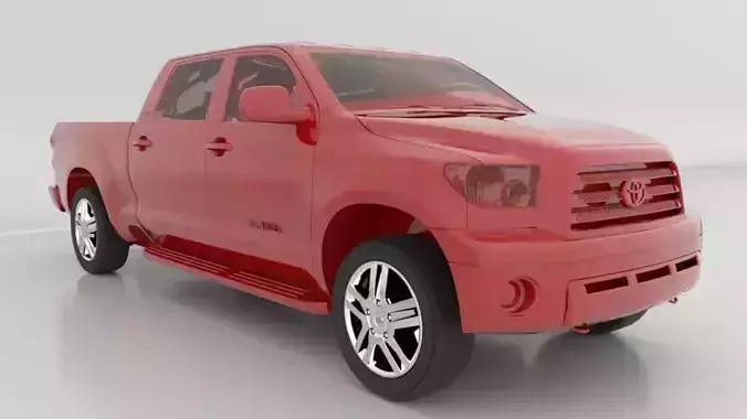 Toyota Tundra Interior and Exterior Luxury Car HQ 3D model